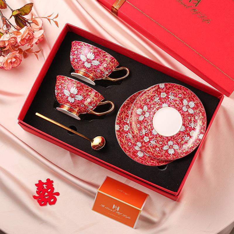 Wedding souvenir, ceramic coffee cup, couple cup, a pair of high-value birthday gifts for girlfriends, housewarming gifts