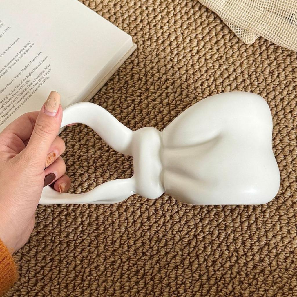 Französische Kaffeetassen mit langem Henkel  Hochwertig Exquisit und Nischen-Geburtstagsgeschenke für Frauen  Souvenirs  Becher  Frühstückskeramiktassen