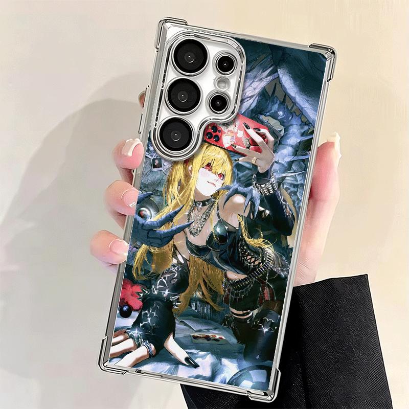 N-Notes D-Deaths MisaMisa Soft Phone Case For Samsung Galaxy S26 Ultra S25 Edge S24 FE S23 Plus S22 S21 + S20 Plating Anti-Fall