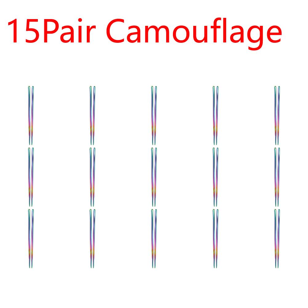 Stainless Steel Reusable Chopsticks Portable Colorful Environmental Protection Food Sticks Anti-skid  Kitchen Tableware Dishware