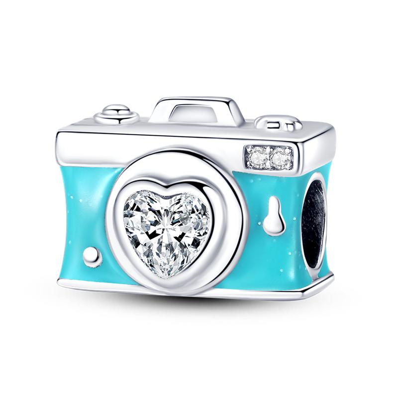 Fit Bracelet Charms Diy 925 Silver Travel Airplane Luggage Air Balloon Charm Beads Jewelry Gift