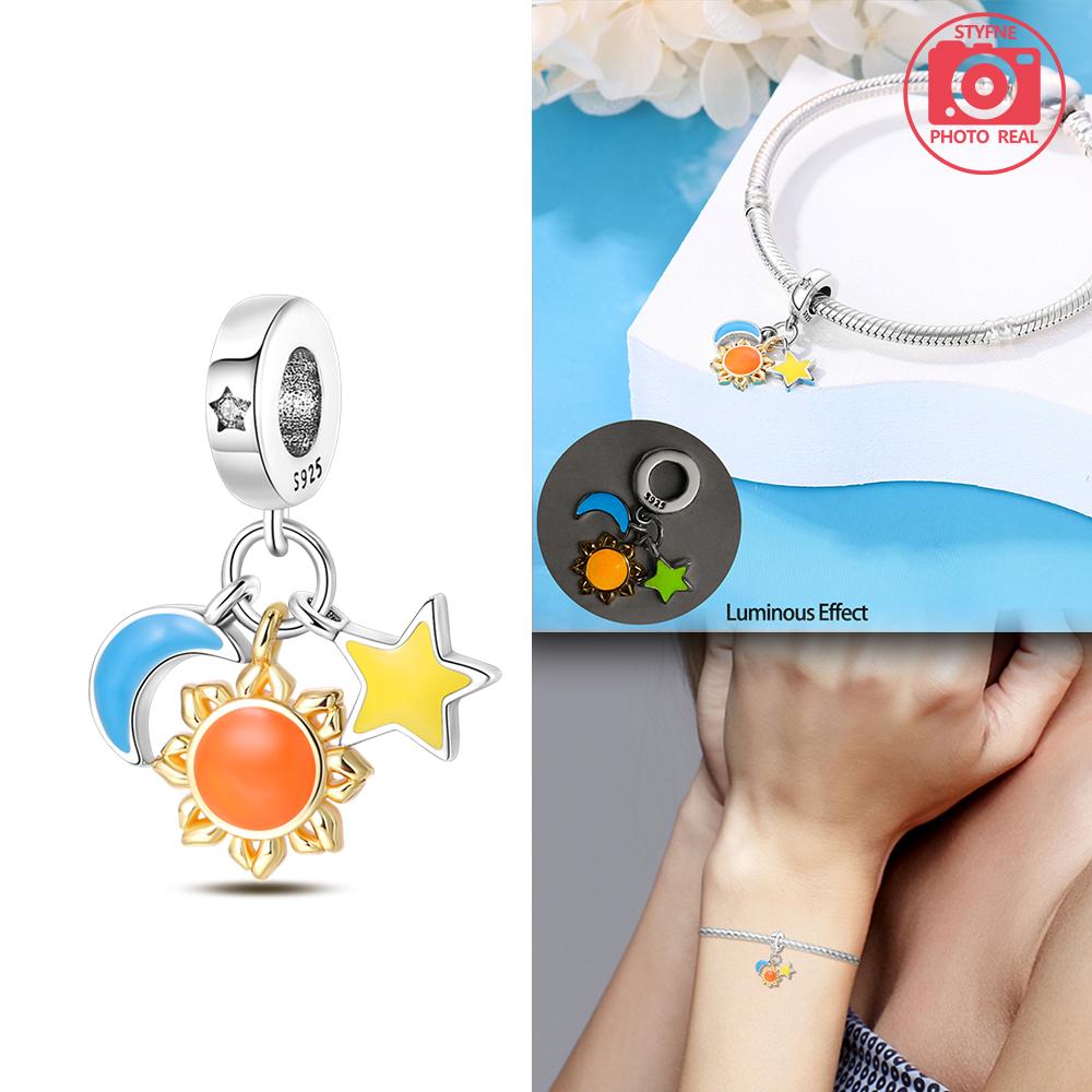 Charms Plata Solar Azimuth Star Pendant Copper Colors For Charms Copper Colors Original Bracelet For Jewelry Making