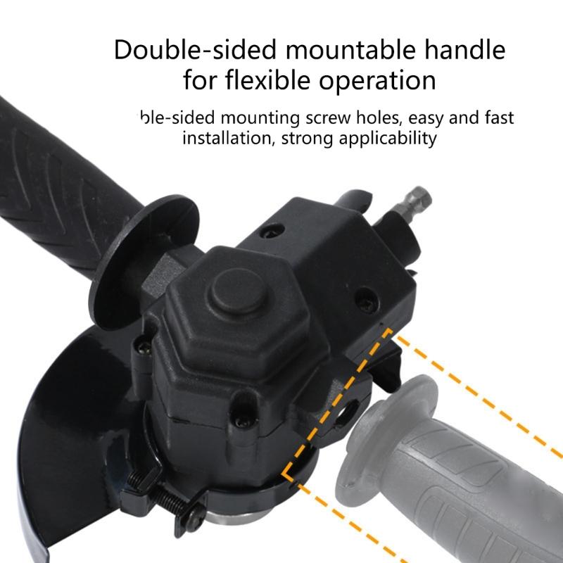 Convertizoare de găurit electric Adaptor polizor unghiular cu mâner pentru diverse proiecte de bricolaj Utilizare disc de tăiere 100-115 mm