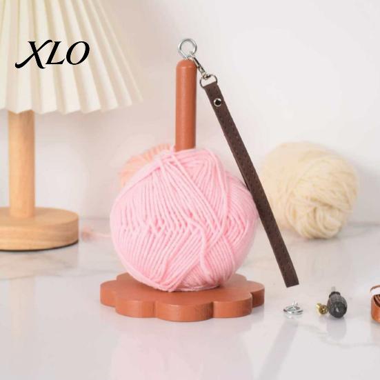 Crafting Accessories for Yarn Wooden Wrist Holder, Portable Smooth Rotation Dispenser, Ball Winder Travel Hands Free Rack Knitting And Crocheting