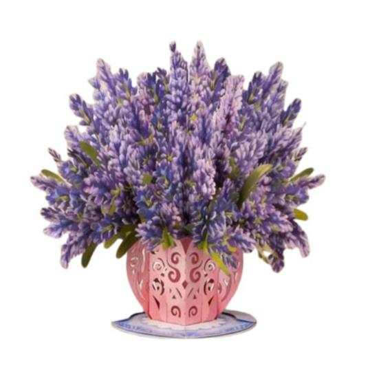 Evigt Blommande 3D Pop-Up Blommkort Handgjort Återvinningsbart Papperskort Eviga Romantiska Minnen Alla Hjärtans Dag Jubileum Födelsedagspresenter