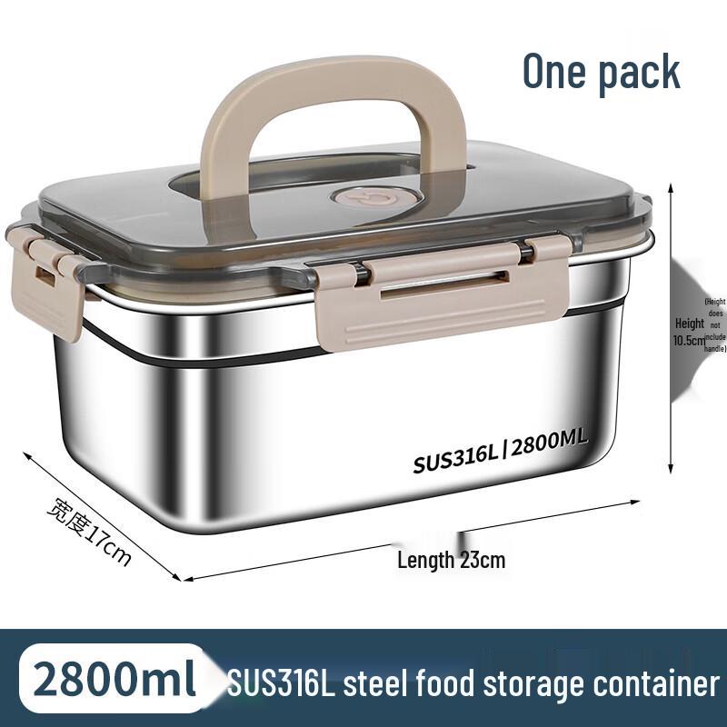 316 Stainless Steel Food Storage Container