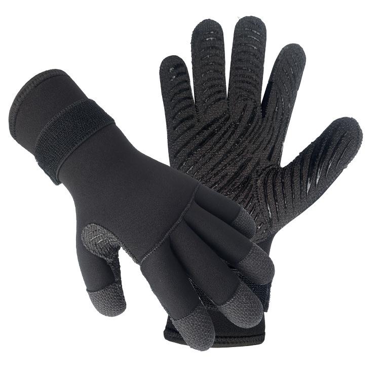 

Kevlar Silicone Non-Slip Cut-Resistant Gloves for Crab Catching, Snorkeling & Diving L