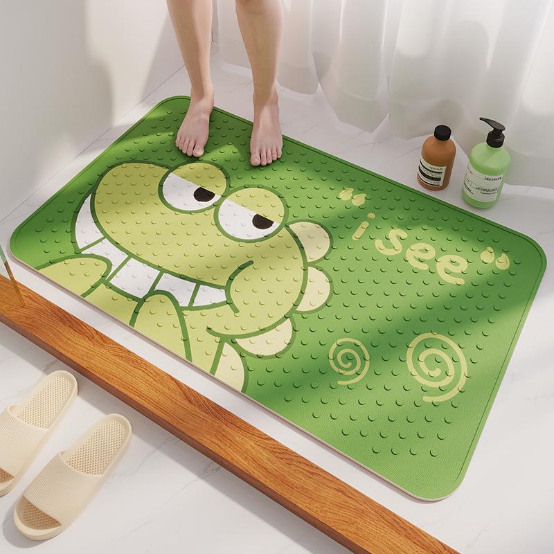 Child's Non-Slip Waterproof Bathroom Mat - Anti-Fall Shower & Toilet Floor Pad