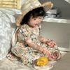 Girls Summer Floral Dress New Children's Baby Fashionable Dress Baby Girl Bow Princess Dress