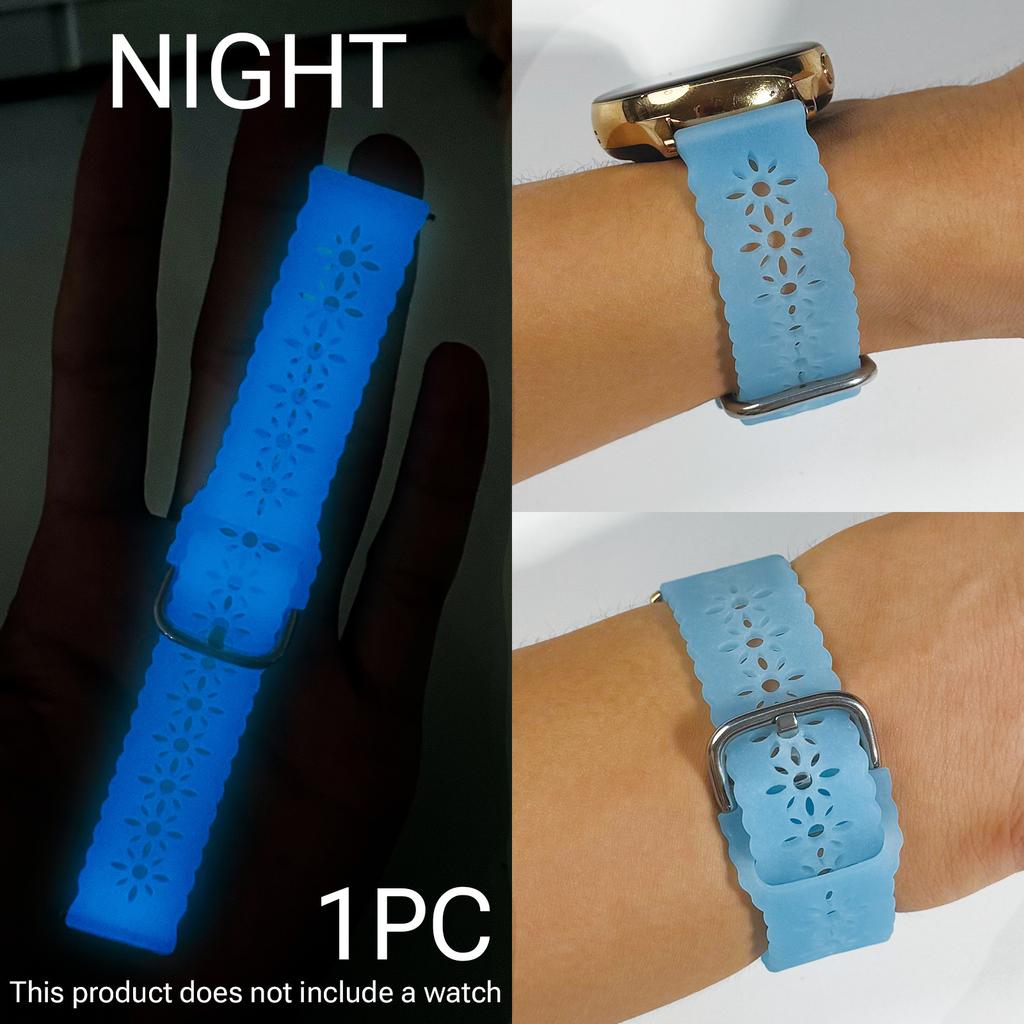 18mm/20mm/22mm Interface Fluorescent Strap For Samsung Galaxy Watch 7 For Huawei/Huami/Garmin Watch Replacement Band