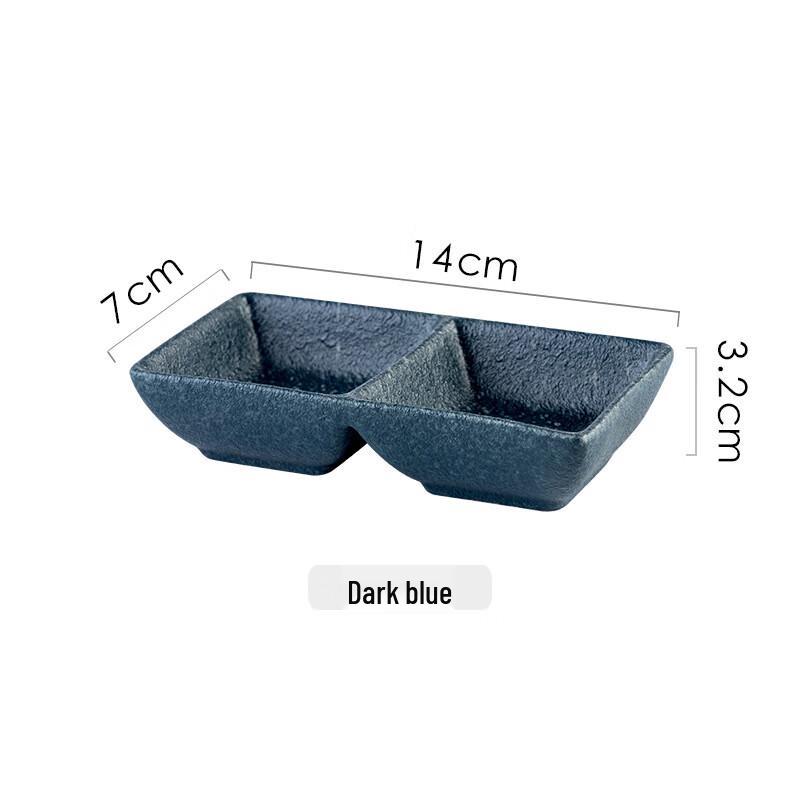 Ru Han Japanese Style Divided Ceramic Dipping Dish