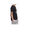 adidas Letter Round Neck Comfortable Short Sleeve T-Shirt Men Tops Black FM6232