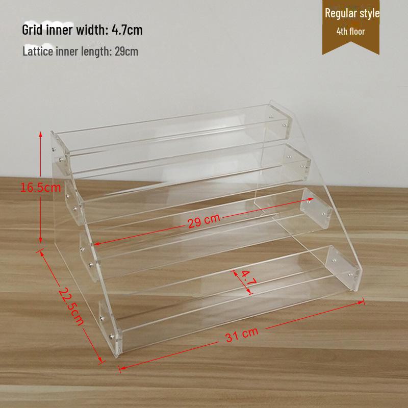 Acrylic Multi-Layer Display Stand for Desktop Storage: Phone Cases, CDs, Masks