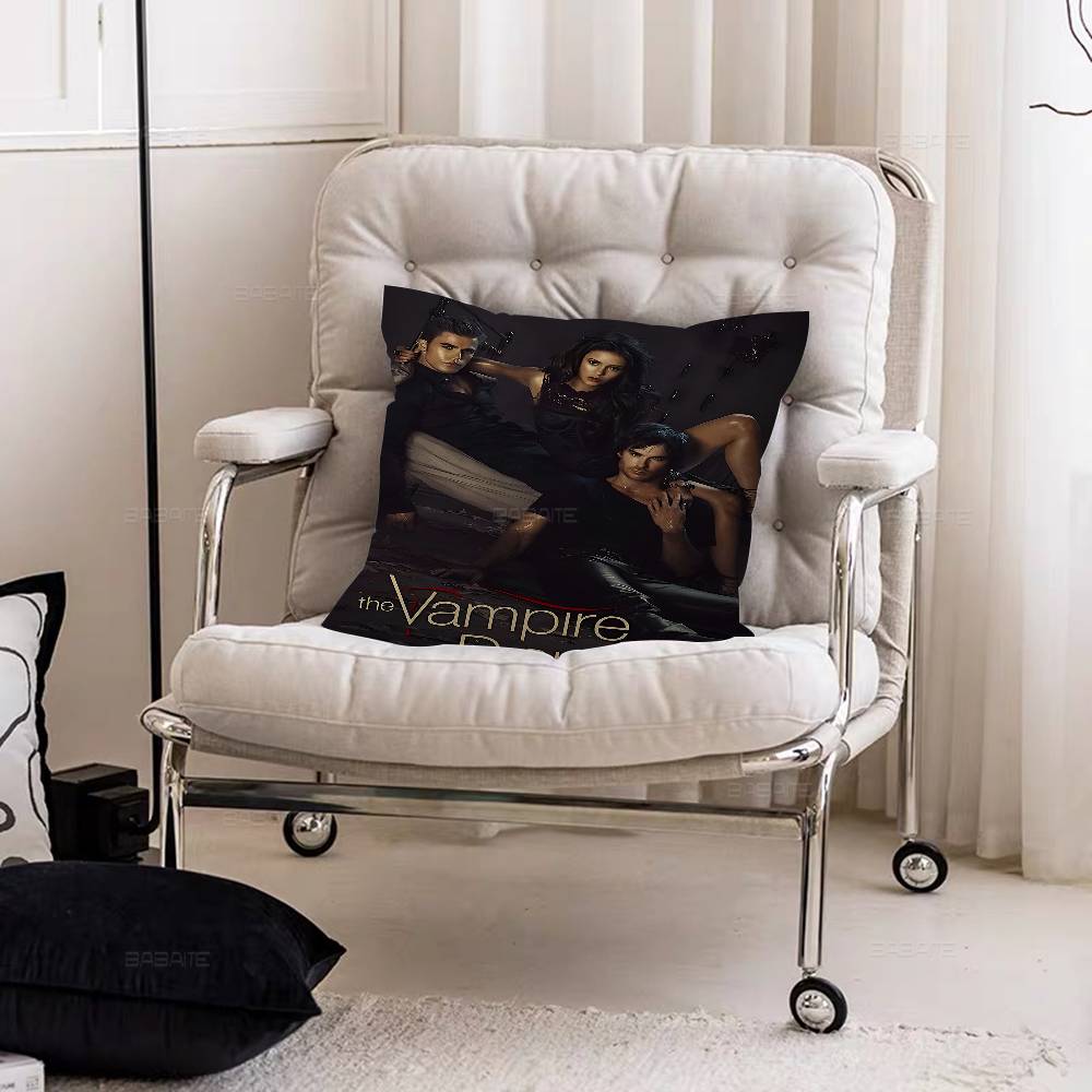 Movie The Vampire Diaries Cushion Cover Pillowcase Upholstery Sofa Throw Pillow Home Decor Pillowcas