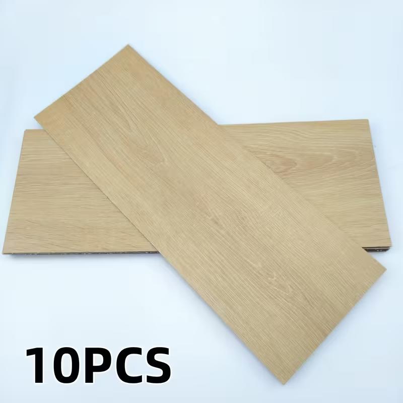 10 ks 40x15cm PVC Podlahové Samolepky Samolepicí Samolepky Voděodolné Zesílené Dřevěný Vzor Podlahové Samolepky Samolepky Obývací Pokoj