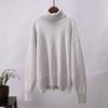 Solid Colour High Neck Sweater Autumn Winter Comfortable Loose Classic Versatile Pullover Sweater Luxurious Relaxed-fit Slimming and Versatile Top