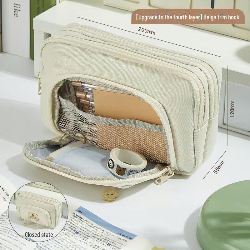 Stylish Large Capacity Dog Design Pencil Case for Students, Office Use