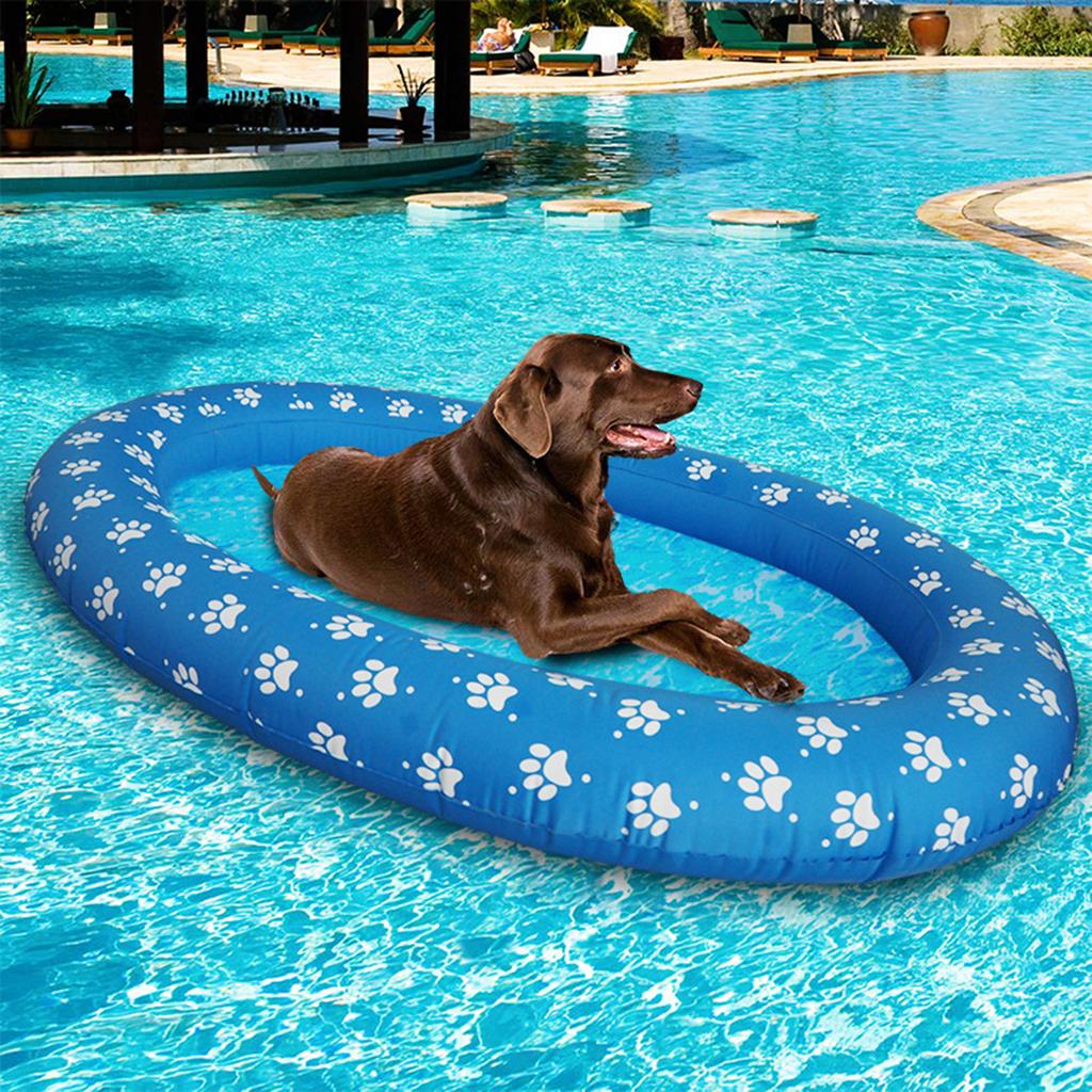 Dog Float for Pool Inflatable Dog Swimming Float for Puppies Floating Raft for Pool/Travel/Summer Supplies