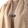 1PC Sweater Clip Cardigans Shirt Clip Vintage Cardigan Collar Clip Fashionable Button Dresses Metal Shawls Women