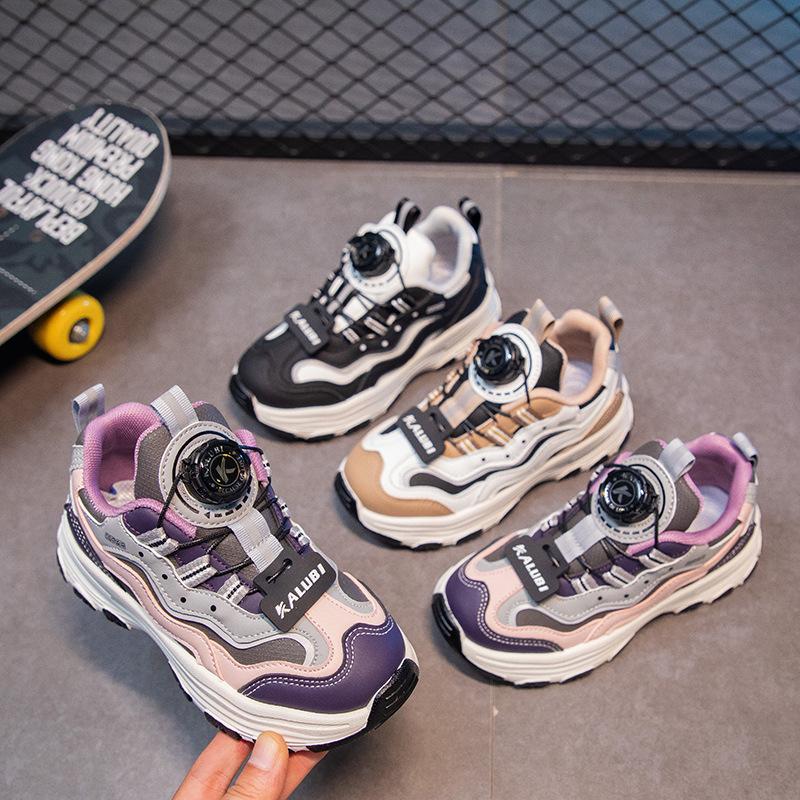 

Children s New Fashion Spring and Autumn Sports Shoes Daily Versatile Leisure Outdoor Running Shoes 27 чорний