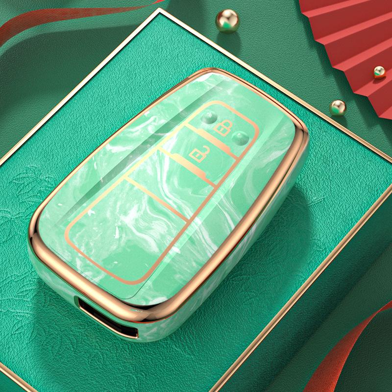Chinese Style Key Case for Toyota Camry, Prado, Avalon, and Yize - Full Coverage Protective Cover