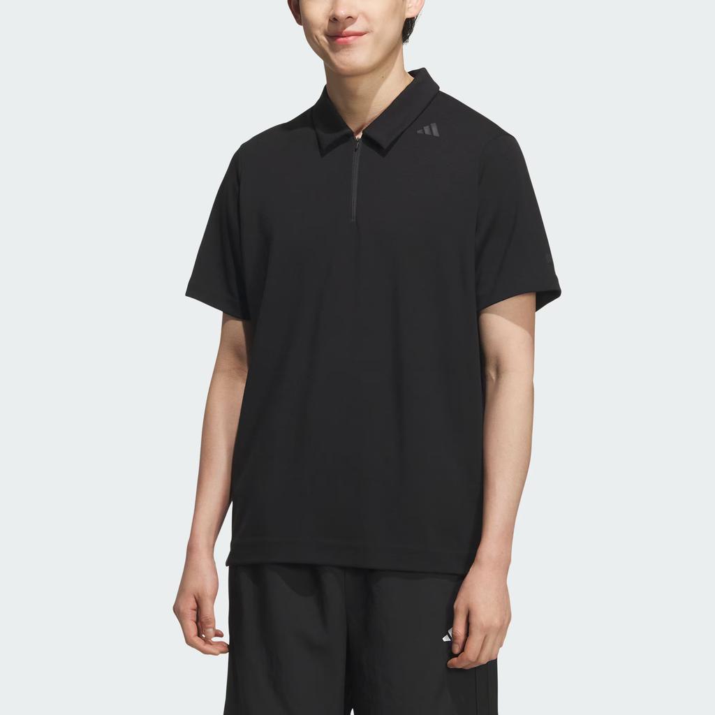 Adidas Wuzong Series Comfortable Versatile Simple Short Sleeve Polo Shirt Men Tops KB5139