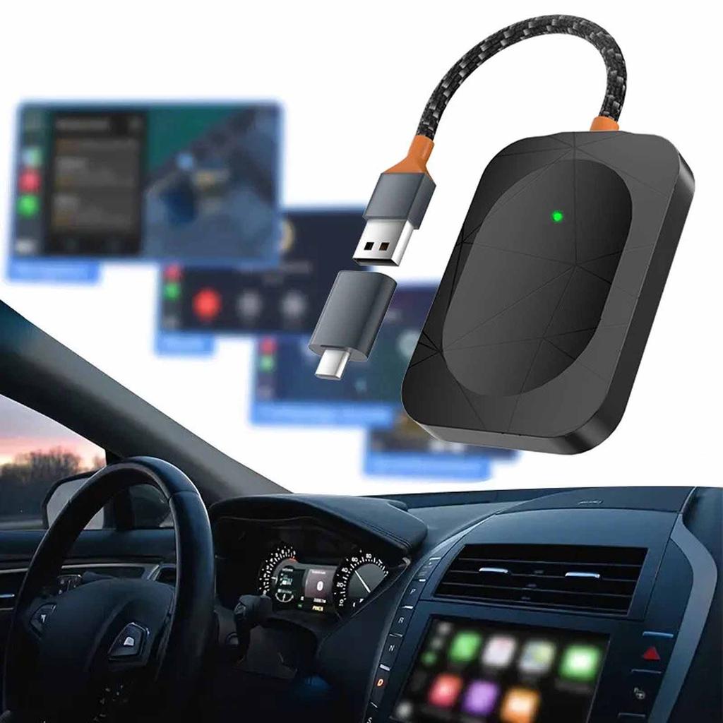 Wireless Android Auto Adapter 2in1 Box Plug&Play Wireless
