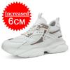 Men Mesh Elevator Shoes Height Increase Sneakers Shoes for 8/10CM Sports Casual Shoes Invisible Inner Heightening Shoes for Men