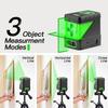 Upgraded Cross Line Level DIY Self-Leveling Green-Beam Horizontal & Vertical Line Level Easy Operation for Construction