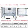 Industrial Folding Storage Cage with Wheels