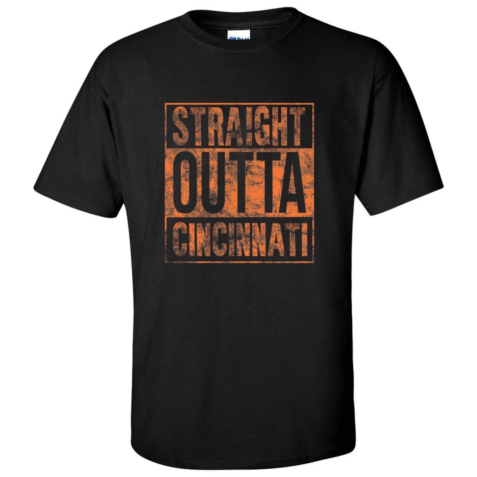 Straight Outta Cincinnati - Hometown Team Sports Fan Unisex T Shirt - Black M