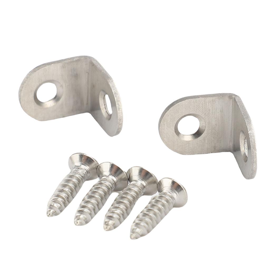 Furniture Corner Connectors Stainless Steel Heavy Duty Angle Brackets for Wood Furniture Cabinets Tables and Chairs