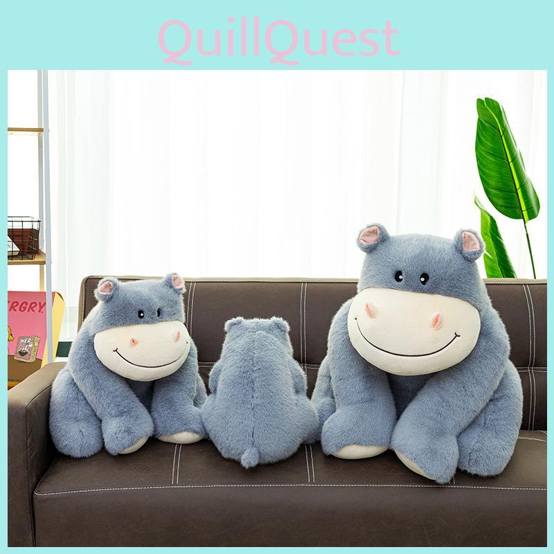 Cute Hippo Plush Toy For Kids With Soft Pp Cotton Filling For Home Decor Gifts