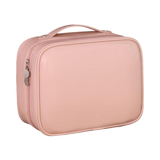 Travel Makeup Bag Portable Open Flat Toiletry Bag Waterproof Large Capacity Cosmetic Organizer for Women Business Trip Vacation Use