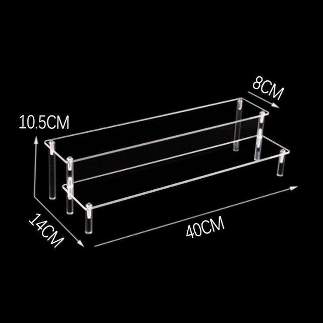 Clear 1-6 Tier Acrylic Display Stand for Funko Figures, Cupcake, Cosmetics, Perfume,Blind Box Display Riser Rack Dessert Shelf