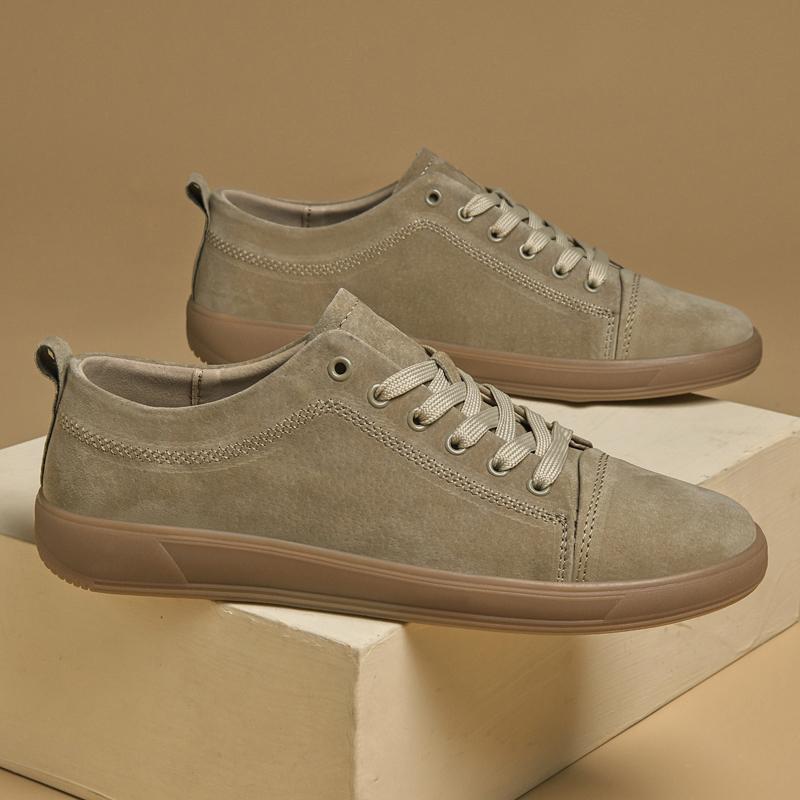 Fashion New Design Men's Casual Shoes Fashion Genuine Leather Skateboard Footwear  Comfortable Male Tenis Masculino Versatile Sneakers