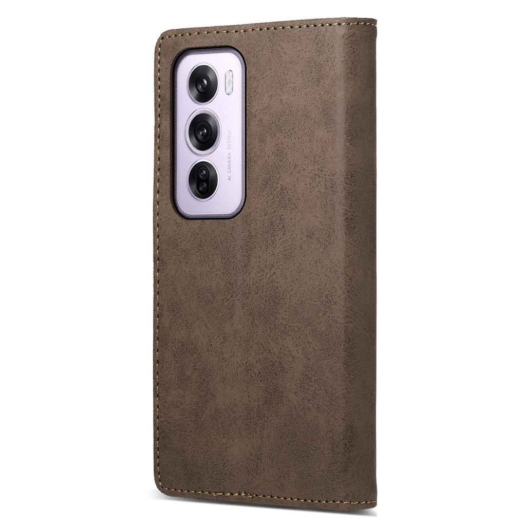DF-05 For Oppo Reno12 Pro 5G (Global) Case PU Leather Phone Cover RFID Blocking