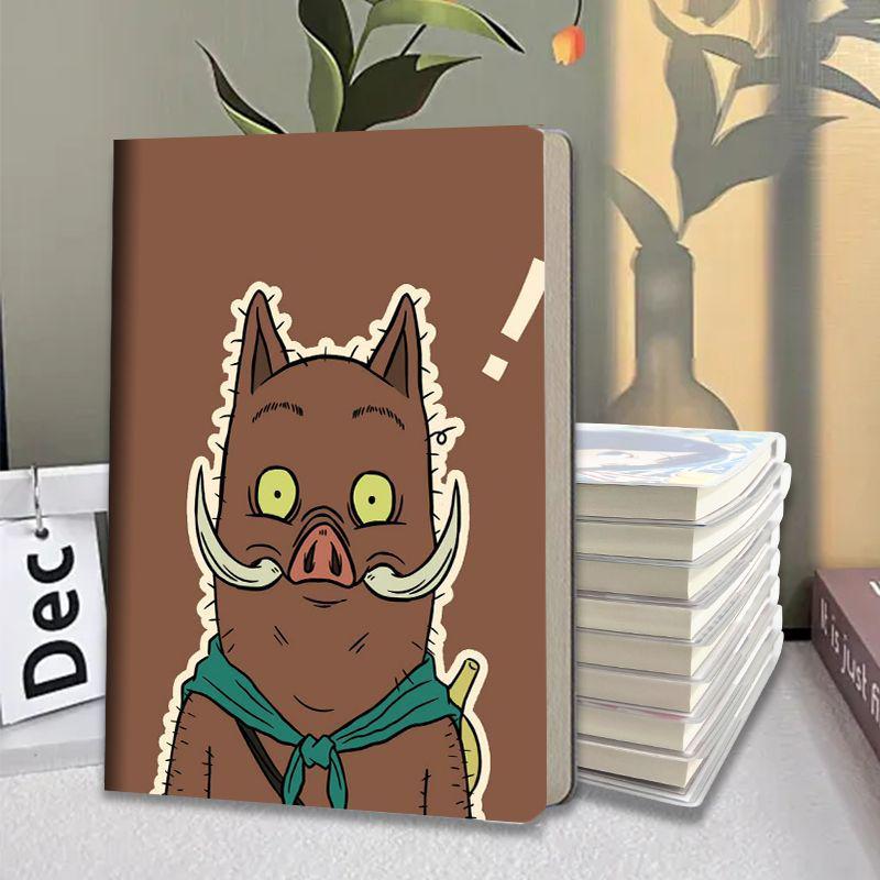 Langlangshan Little Monster Notebook: Durable Plastic Cover, Thick Pages, for Middle & Primary School Students