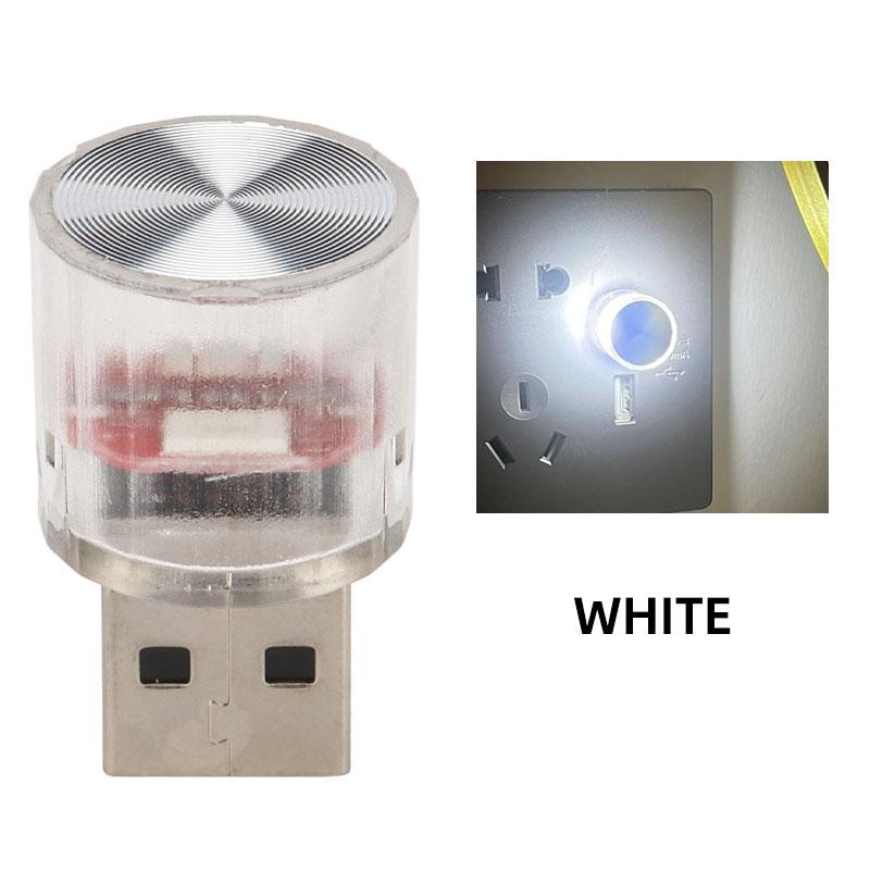 RXZ 1PC car mini usb led Atmosphere Light For Party Ambient Automotive Portable Plug and Play  Car Decorative Interior Lamp 12V