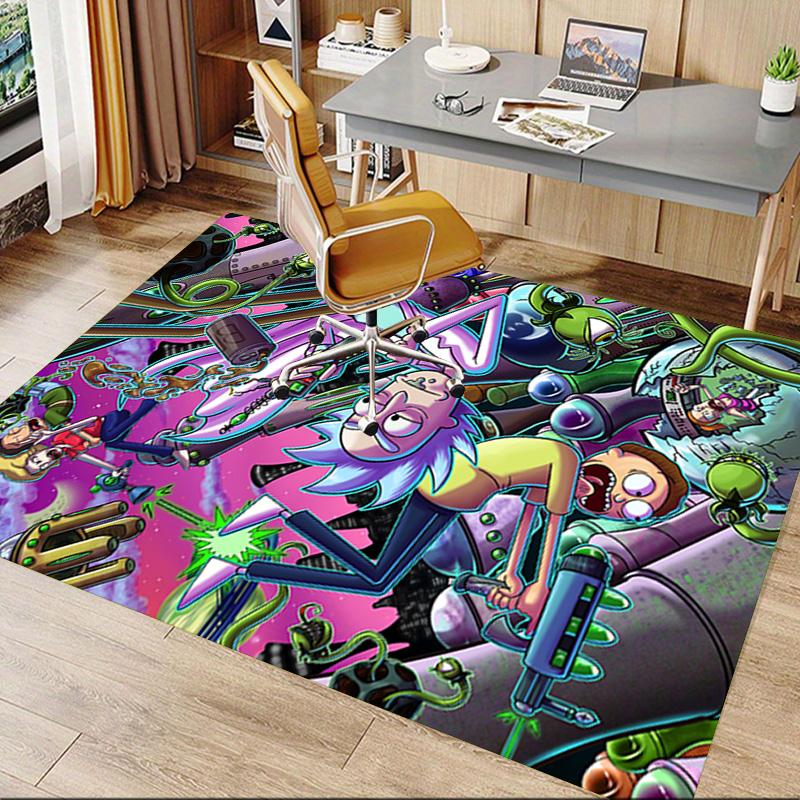 Alien Adventure Space Carpet For Playroom Bedroom Living Room Sofa Home Decorkids Game Area Rug Nonslip Floor Mat