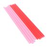 25Pcs Smoothie Straws Heart Shaped Pink Straws Drinking Cute Plastic Straws