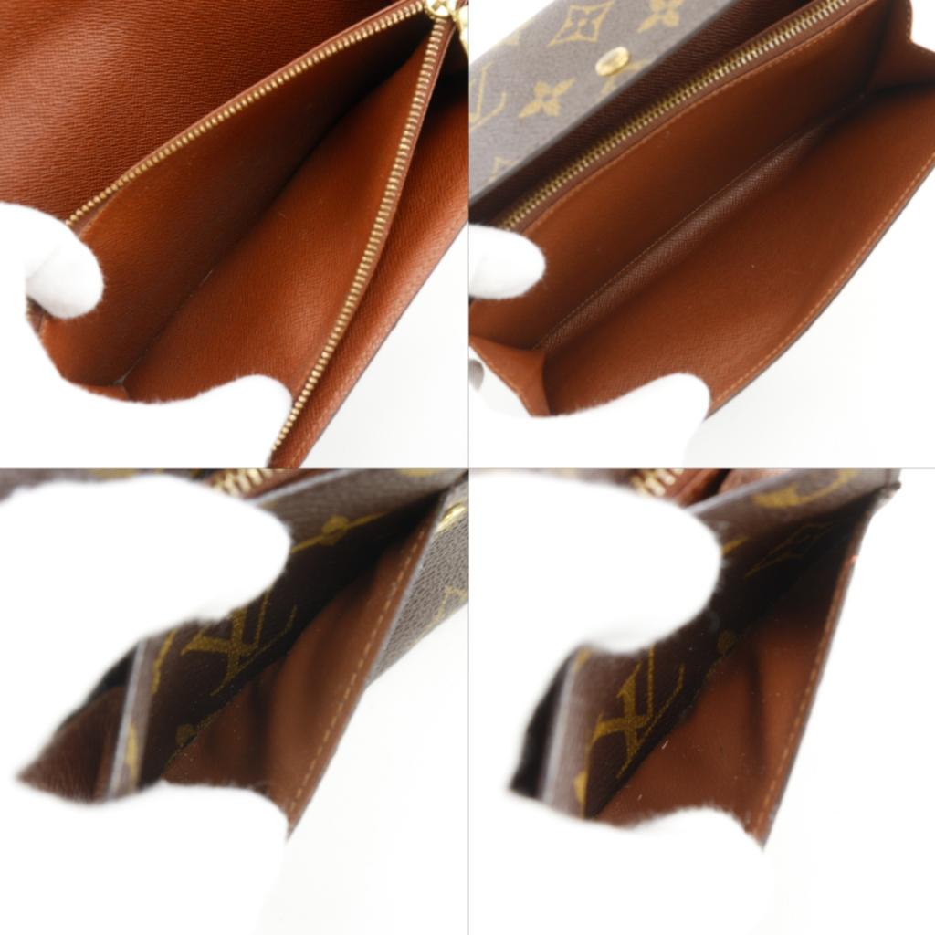 LOUIS VUITTON Pochette Porto Monnet Credit Purse M61725 Brown Monogram canvas Women Used
