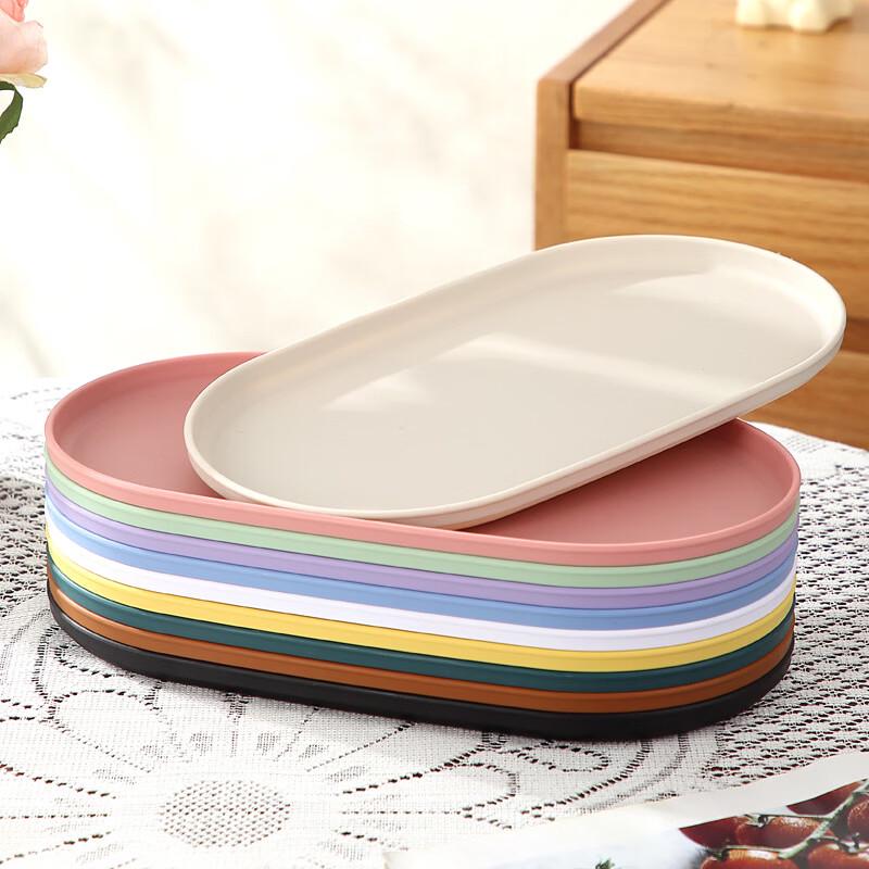 Household Plastic Oval Serving Tray