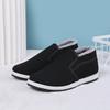 Men's Large Cotton Shoes Old Beijing Cloth Shoes Thickened Middle-aged and Elderly Cotton Shoes Snow Cotton One Pedal Dad Shoes Snow Boots