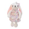 Plush Rabbit Rural Toy With Cute Floral Dress For Kids Fun And Gift Pp Cotton