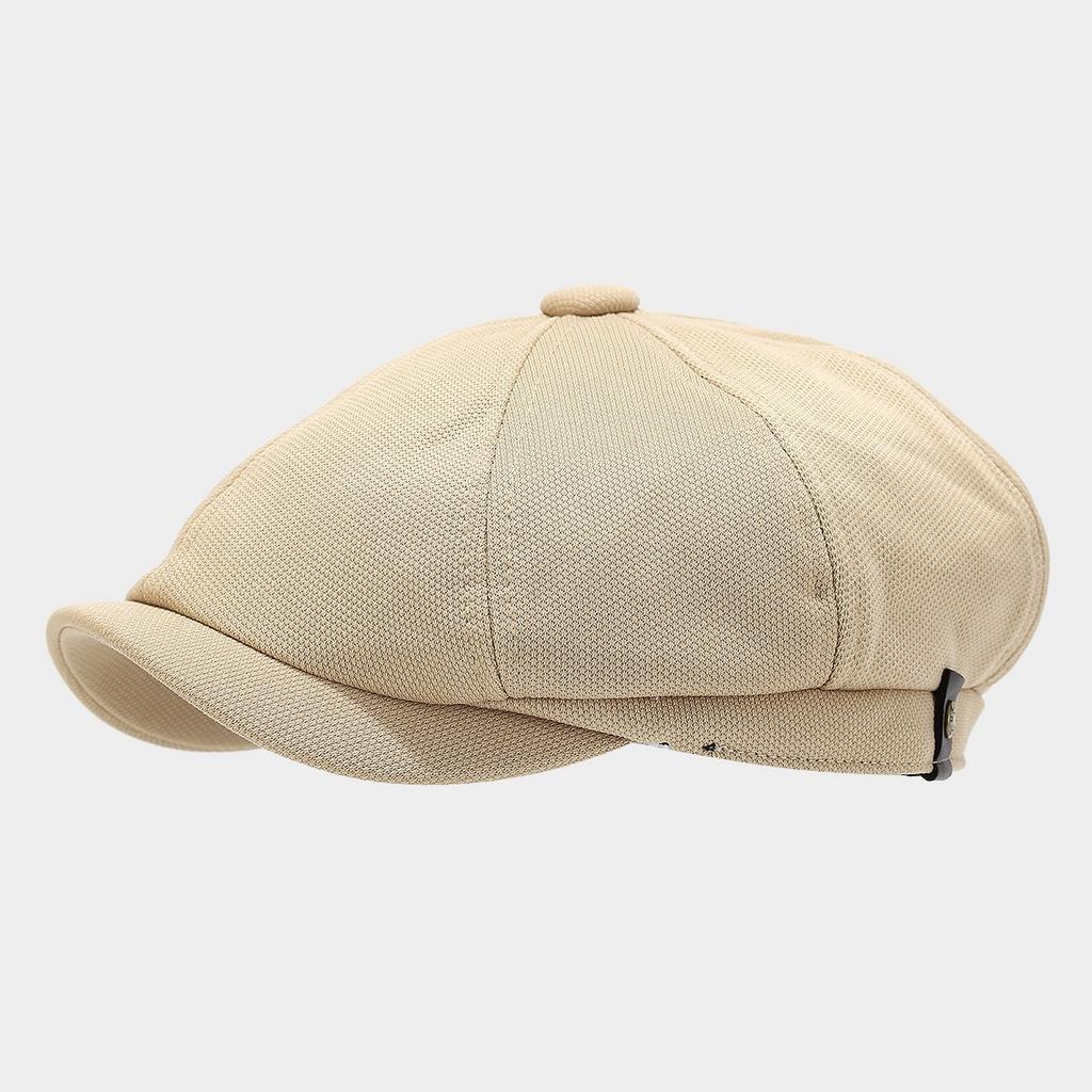 Autumn Retro Simple Literary Octagonal Hat Men's Casual Trend British Newsboy Hat Outdoor Short Brim Cap Women
