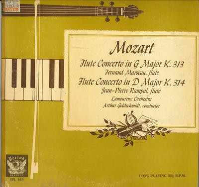 LP Schallplatte FERNAND MARSEAU, ORCHESTRE DE I'ASS - Mozart Konzert Nr. 1 in G-Dur K.31 SPL564 PERIODE US Klassisch Gebraucht