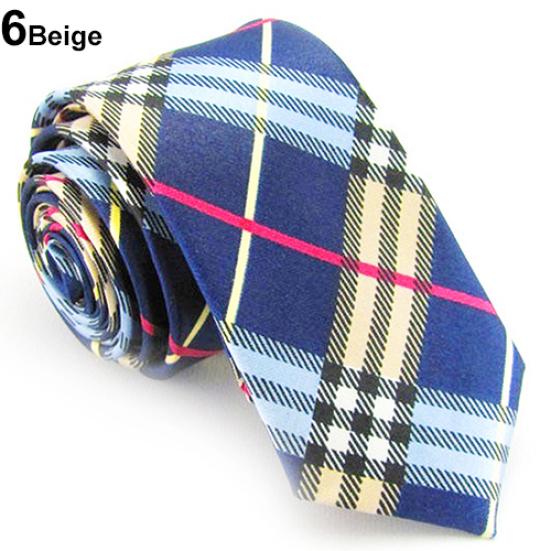 Cravată netedă cu dungi Cadou Cravată leopard imprimată în carouri înguste