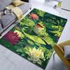1PC Frog lotus pond nature Carpet for Living Room Bedroom Sofa Home Decor Rus Non-slip Floor Mat Luxury Gift