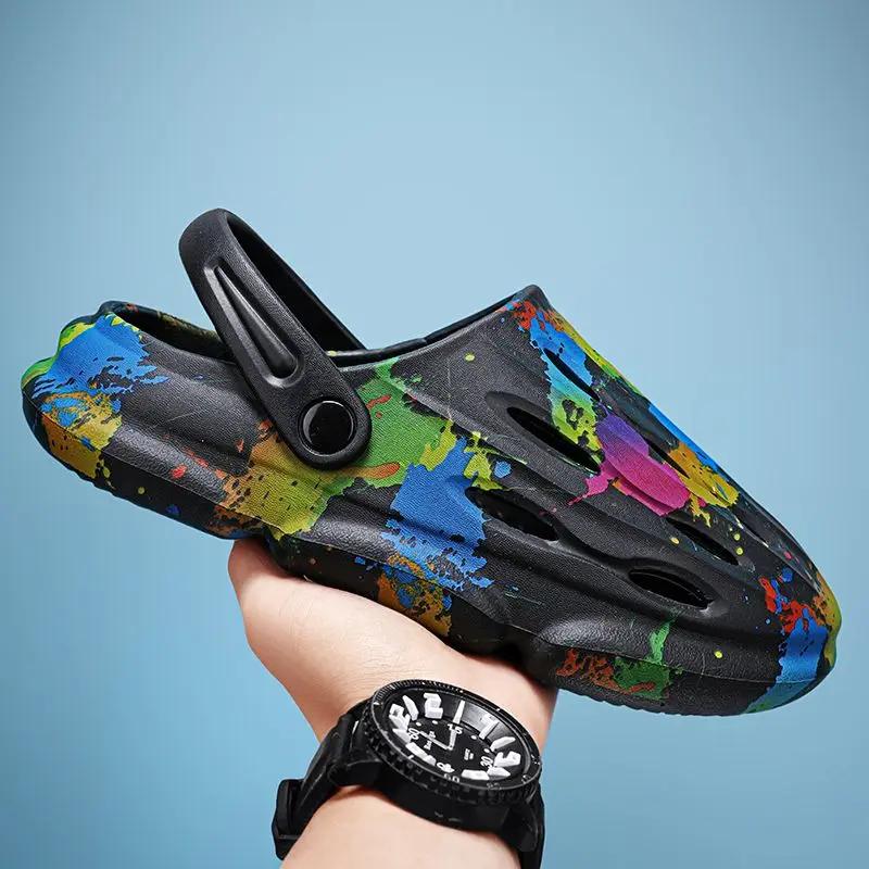

Fashion Slides Outdoor Height Eva Hole Summer Sale Fun Cheap Shoes Male Slipper Liquidation Low Price Adult Casual Trend 2025 Men s Shoe 38
